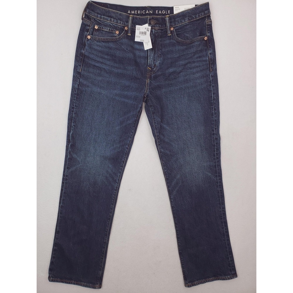 American Eagle Jeans Mens 34x32 Blue Original Bootcut EasyFlex Stretch Denim